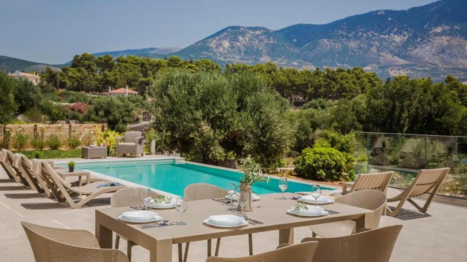 Magnificent Kefalonia Villa 3 Bedrooms Villa Montagna Mare Private Pool Stunning Sea Views Pesada Peszáda Görögország