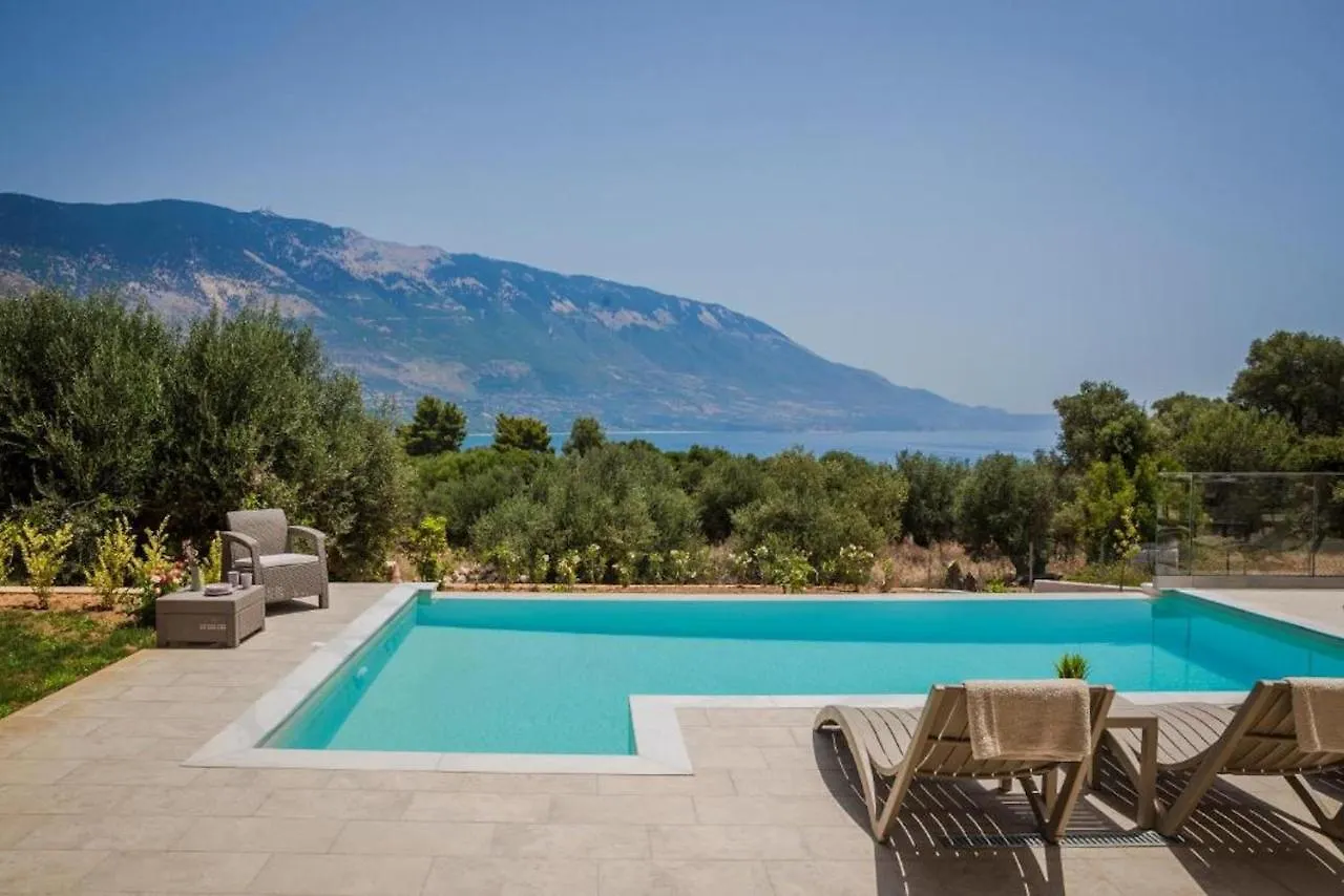 Magnificent Kefalonia Villa 3 Bedrooms Villa Montagna Mare Private Pool Stunning Sea Views Pesada Pesádha 0*,